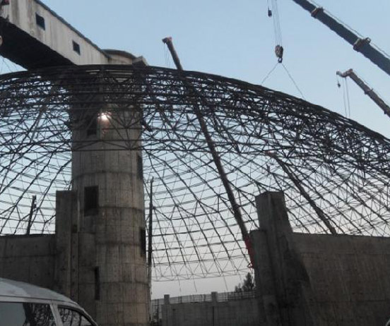 涿州网架分条或分块安装法